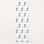 Lineart butterfly green  ヨガマット (正面)