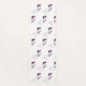 Lineart butterfly purple  ヨガマット (裏面)