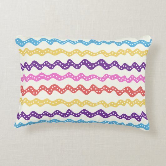 Lineas multicolores アクセントクッション (裏面)