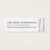 Lineationの結婚Webサイトカード |黒と白 (正面)