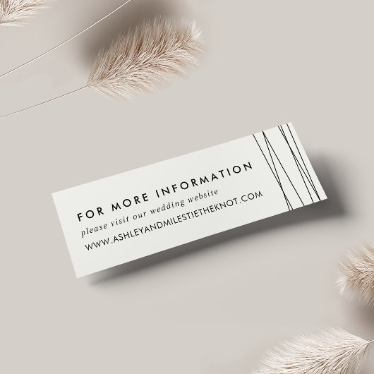 Lineationの結婚Webサイトカード |黒と白