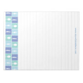 LINEDの書レシピページのキッチンパパーソナライズされたッド ノートパッド (正面)