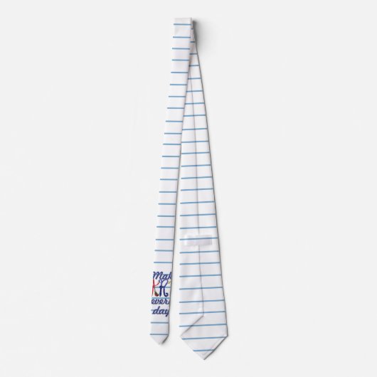 Lined paper Art teacher notepad ネクタイ (裏面)