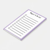 Lined To Do List Purple Sticky Notes  ポストイット (アングル)