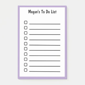 Lined To Do List Purple Sticky Notes  ポストイット