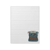 Lined Writing Pad Paper Impressionist Typewriter ノートパッド (回転)