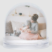 Linedrawn Christmas Floral 2-Photo Snow Globe (裏面)