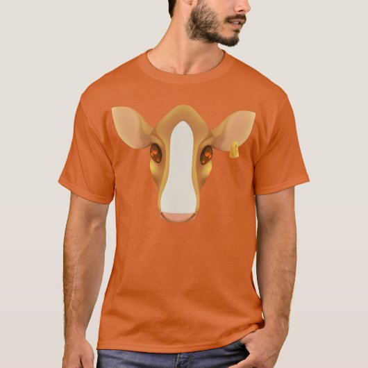 Lineless Cow Art Version C Tシャツ (正面)