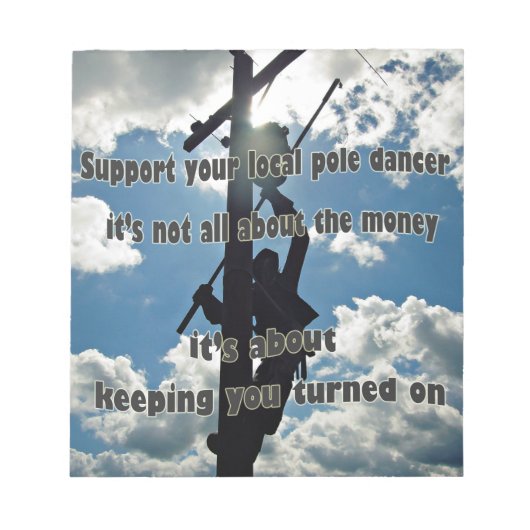 Linemanをサポート ノートパッド (正面)