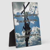 Linemanをサポート フォトプラーク (側面)