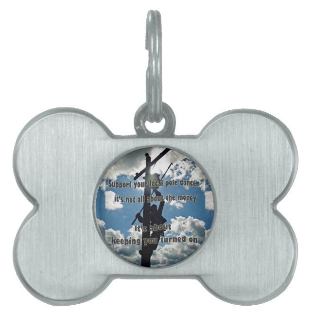 Linemanをサポート ペットネームタグ (正面)