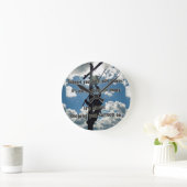 Linemanをサポート ラウンド壁時計 (ホーム)