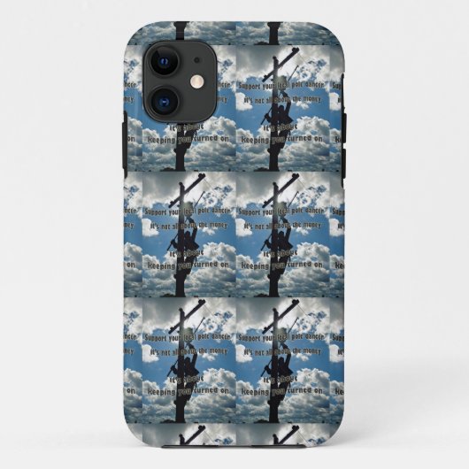 Linemanをサポート Case-Mate iPhoneケース (裏面)