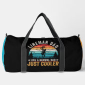 Lineman Dad Cooler Sunset  ダッフルバッグ (正面)