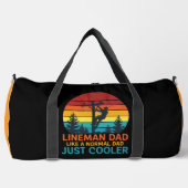 Lineman Dad Like Normal Just Cooler ダッフルバッグ (正面)