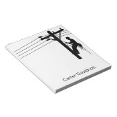 Lineman Electric Utility Journeyman Gift ノートパッド (アングル)