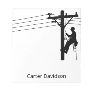 Lineman Electric Utility Journeyman Gift ノートパッド