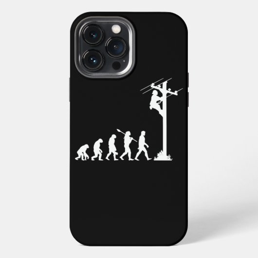 lineman evolution electrician lineman iPhoneケース (裏面)