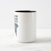 Lineman Quote Mug - I Work Where Gravity Tests  ツートーンマグカップ (中央)