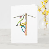 Lineman Stickman カード (黄色い花)