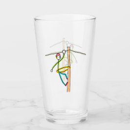 Lineman Stickman タンブラーグラス