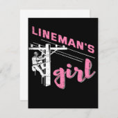 Lineman's Girl | Mechanic Canvas 招待状 (正面/裏面)