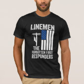 Linemen the forgotten first responders Men's Tee Tシャツ (正面)