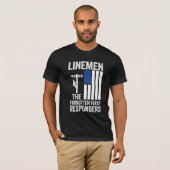 Linemen the forgotten first responders Men's Tee Tシャツ (正面フル)