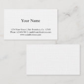 Linenテクスチャビジネスカードテンプレート 名刺 (正面/裏面)