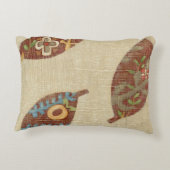 Linenテクスチ葉ャの背景に3つの アクセントクッション (裏面)