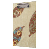 Linenテクスチ葉ャの背景に3つの クリップボード (左)