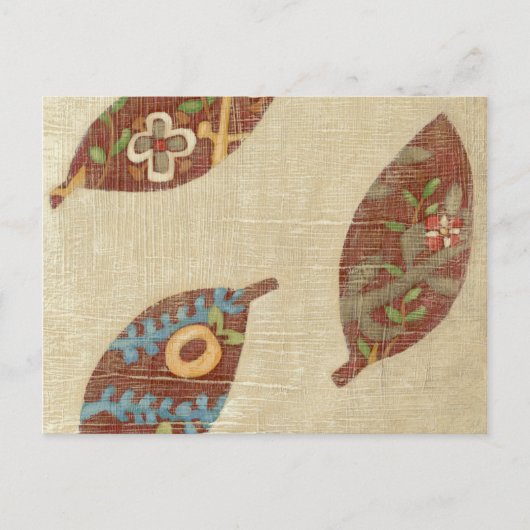 Linenテクスチ葉ャの背景に3つの ポストカード (正面)