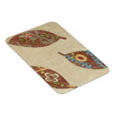 Linenテクスチ葉ャの背景に3つの マグネット (右側)