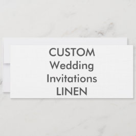 LINEN 100 lb 9.25インチx 4インチ結婚式招待状 招待状