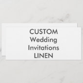 LINEN 100 lb 9.25インチx 4インチ結婚式招待状 招待状 (正面/裏面)