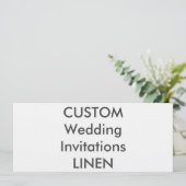 LINEN 100 lb 9.25インチx 4インチ結婚式招待状 招待状 (スタンド正面)