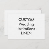 LINEN 100lb 6.25インチx 4.5インチ結婚式招待状 招待状 (正面/裏面)