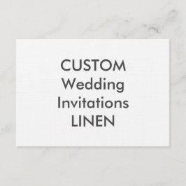 LINEN 100lb 6.25インチx 4.5インチ結婚式招待状 招待状