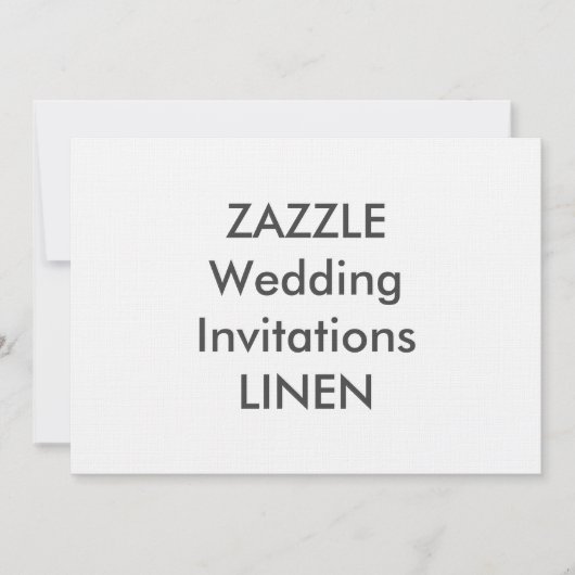 LINEN 7" x 5"結婚式招待状 招待状 (正面)