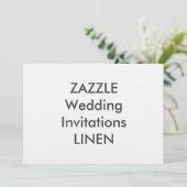 LINEN 7" x 5"結婚式招待状 招待状 (スタンド正面)