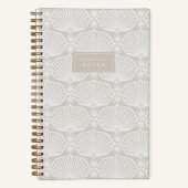 Linen Beige | Deco Fans Personalized ノートブック (正面)