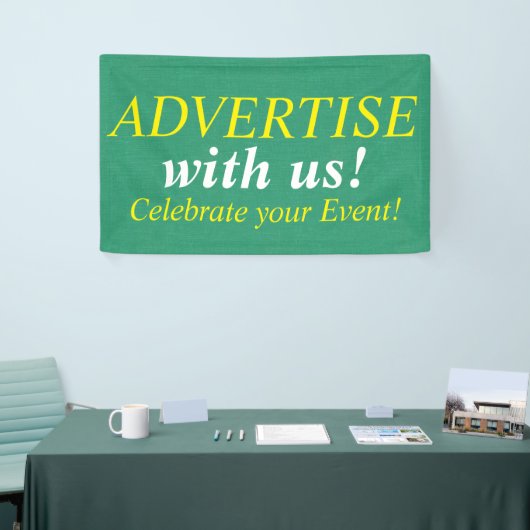 Linen Canvasシームレスパターン3 +アイディア 横断幕 (トレードショー)