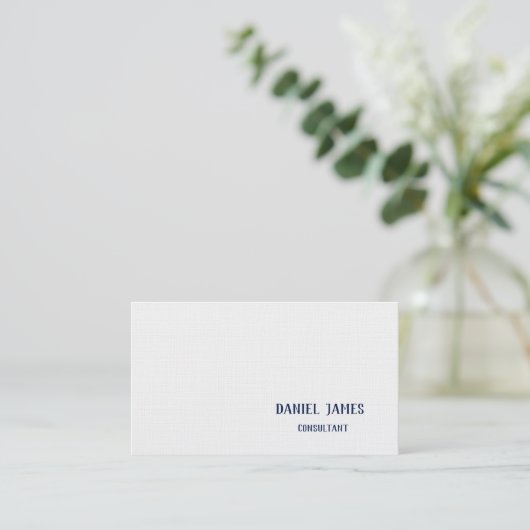 Linen Custom Business Card 名刺 (スタンド正面)