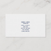 Linen Custom Business Card 名刺 (裏面)