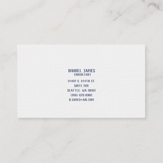 Linen Custom Business Card 名刺 (裏面)