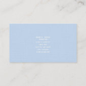 Linen Custom Business Card 名刺 (裏面)