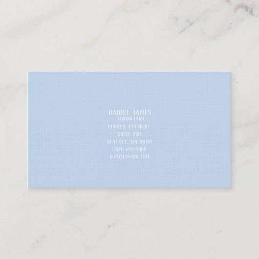 Linen Custom Business Card 名刺 (裏面)