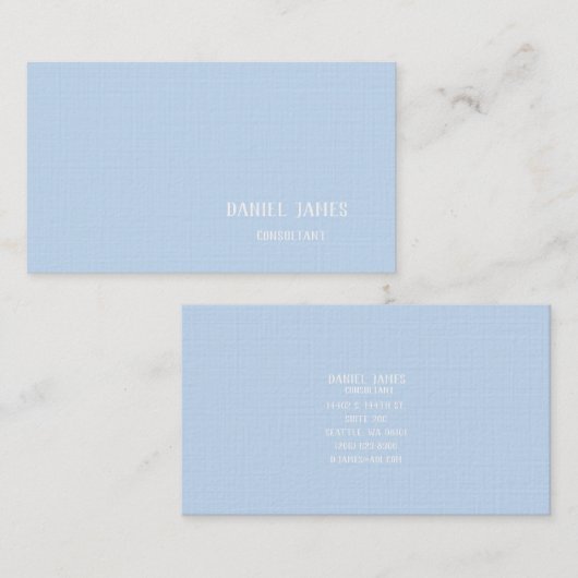 Linen Custom Business Card 名刺 (正面/裏面)