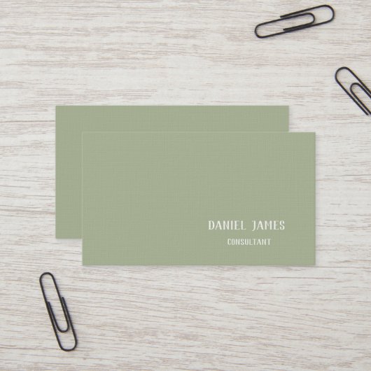 Linen Custom Business Card 名刺 (正面/裏面インサイチュ)