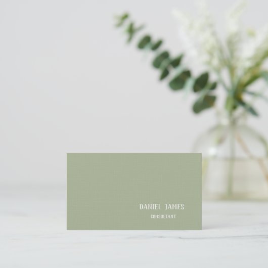 Linen Custom Business Card 名刺 (スタンド正面)